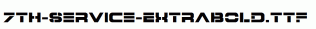 fonts 7th-Service-ExtraBold.ttf
