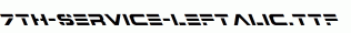 fonts 7th-Service-Leftalic.ttf