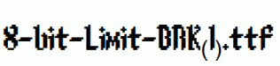 fonts 8-bit-Limit-BRK(1).ttf
