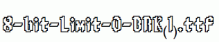 fonts 8-bit-Limit-O-BRK(1).ttf