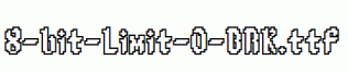 fonts 8-bit-Limit-O-BRK.ttf