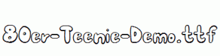 fonts 80er-Teenie-Demo.ttf