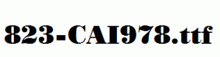 fonts 823-CAI978.ttf