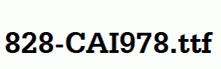 fonts 828-CAI978.ttf