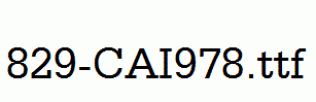 fonts 829-CAI978.ttf