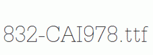 fonts 832-CAI978.ttf