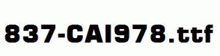 fonts 837-CAI978.ttf