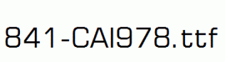 fonts 841-CAI978.ttf