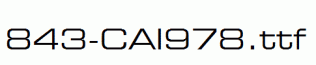 fonts 843-CAI978.ttf