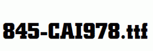 fonts 845-CAI978.ttf