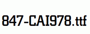 fonts 847-CAI978.ttf