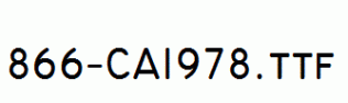fonts 866-CAI978.ttf