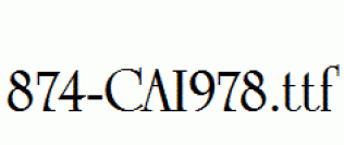 fonts 874-CAI978.ttf
