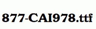 fonts 877-CAI978.ttf
