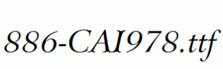 fonts 886-CAI978.ttf