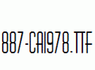 fonts 887-CAI978.ttf