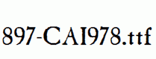 fonts 897-CAI978.ttf