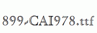 fonts 899-CAI978.ttf