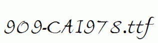 fonts 909-CAI978.ttf