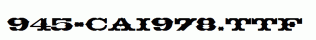 fonts 945-CAI978.ttf