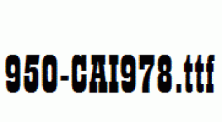 fonts 950-CAI978.ttf