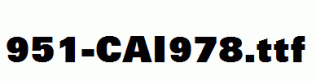 fonts 951-CAI978.ttf