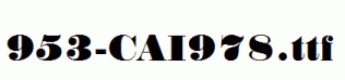 fonts 953-CAI978.ttf