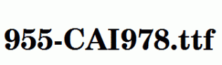 fonts 955-CAI978.ttf