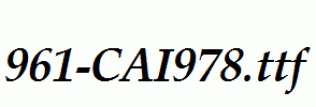 fonts 961-CAI978.ttf