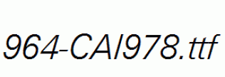 fonts 964-CAI978.ttf
