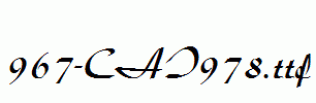 fonts 967-CAI978.ttf