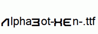fonts AlphaBot-Xen-.ttf