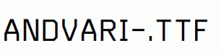 fonts Andvari-.ttf