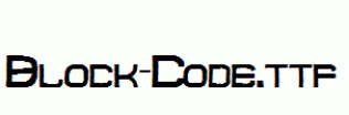 fonts Block-Code.ttf