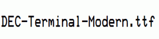 fonts DEC-Terminal-Modern.ttf