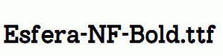 fonts Esfera-NF-Bold.ttf
