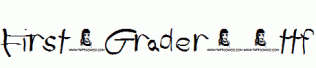 fonts First-Grader-.ttf