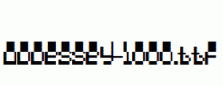 fonts Oddessey-1000.ttf