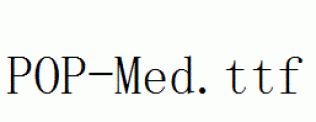 fonts POP-Med.ttf