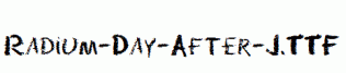 fonts Radium-Day-After-J.ttf