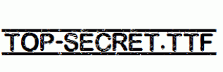 fonts TOP-SECRET.ttf