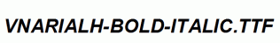 fonts VnArialH-Bold-Italic.ttf