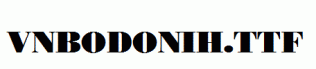fonts VnBodoniH.ttf