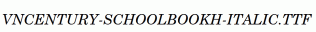 fonts VnCentury-SchoolbookH-Italic.ttf