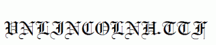fonts VnLincolnH.ttf