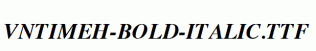 fonts VnTimeH-Bold-Italic.ttf