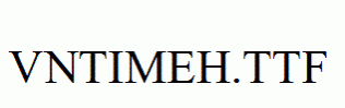 fonts VnTimeH.ttf