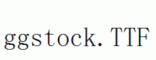 fonts ggstock.ttf