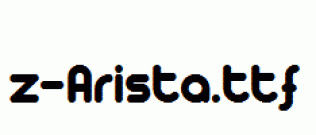 fonts z-Arista.ttf