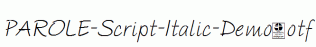 PAROLE-Script-Italic-Demo.otf